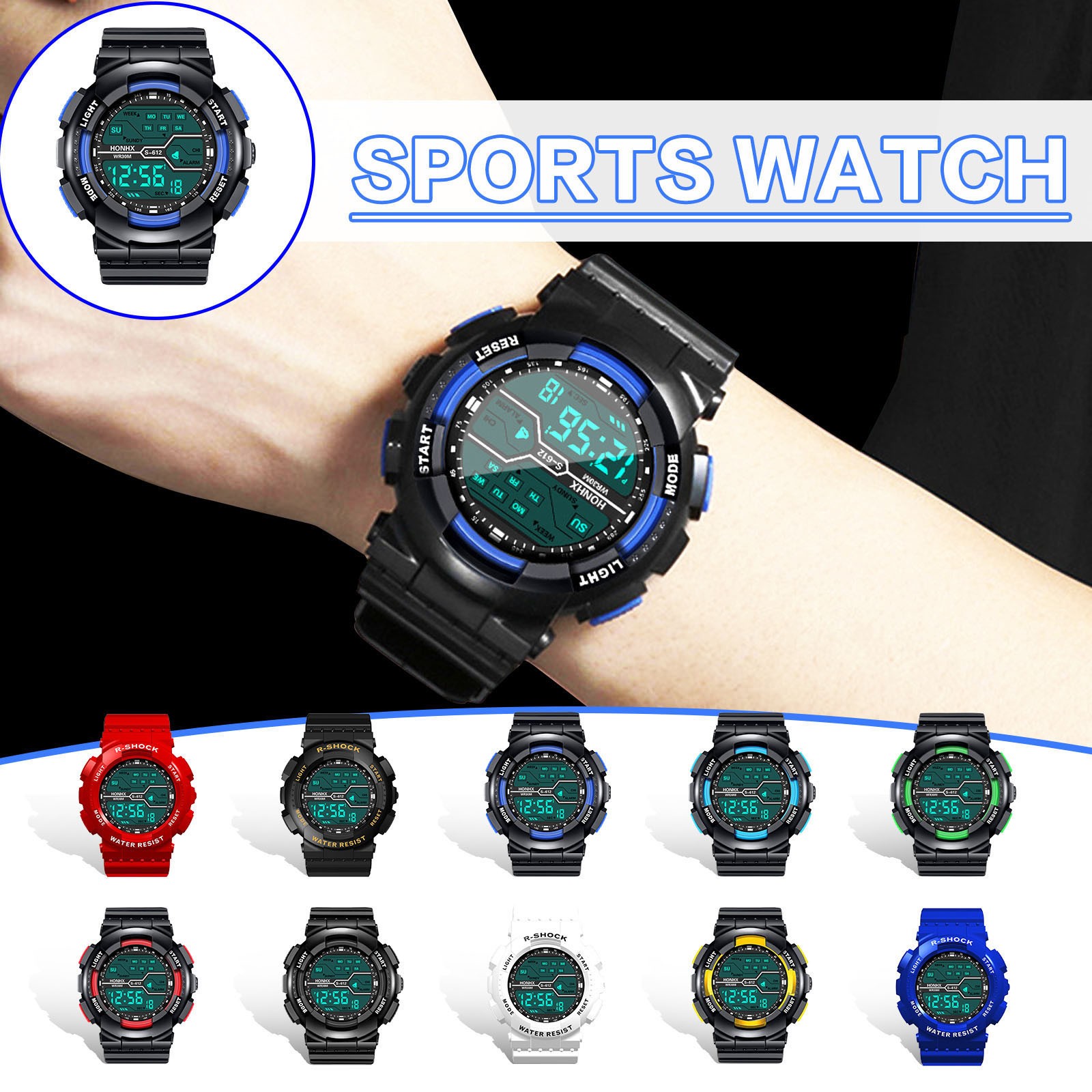 Running Watch - H-Onhx Led cyfrowy zegarek w różnych