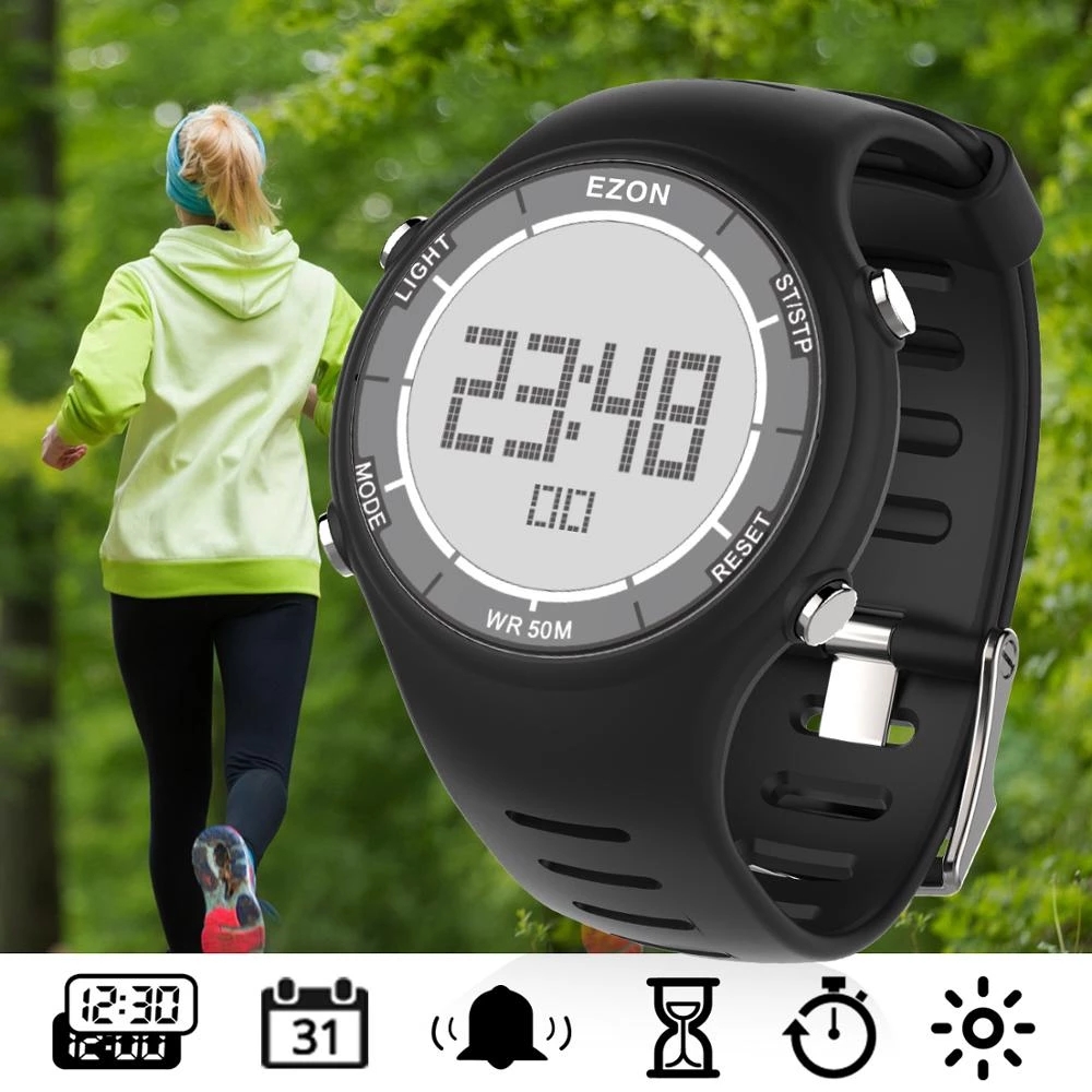 Running Watch - EZON Nowy Modny Damski Cyfrowy Zegarek