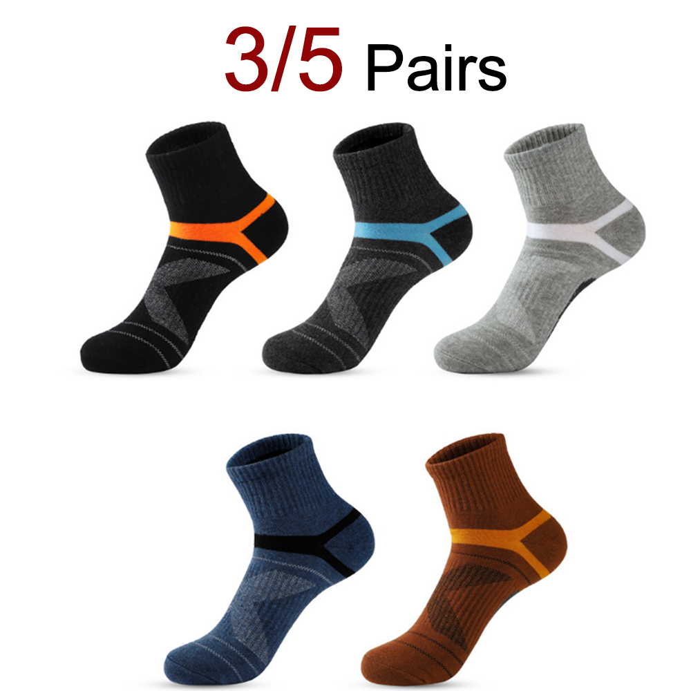 Sports Socks - 3/5 Par Neutralnych Sportowych Skarpet do