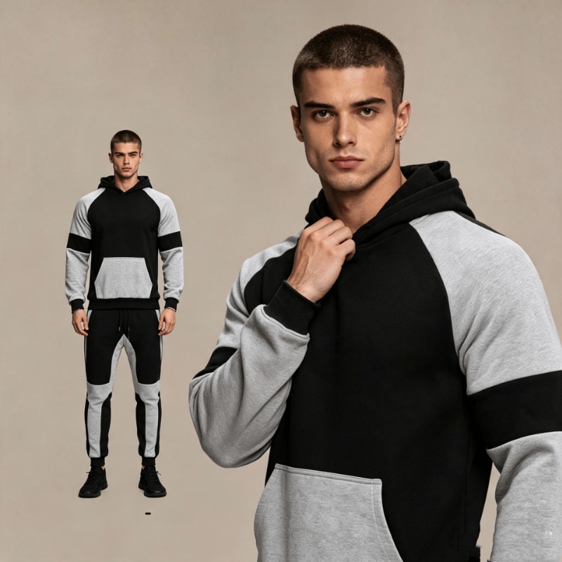 Joggers Pants - Męski zestaw: bluza z kapturem i