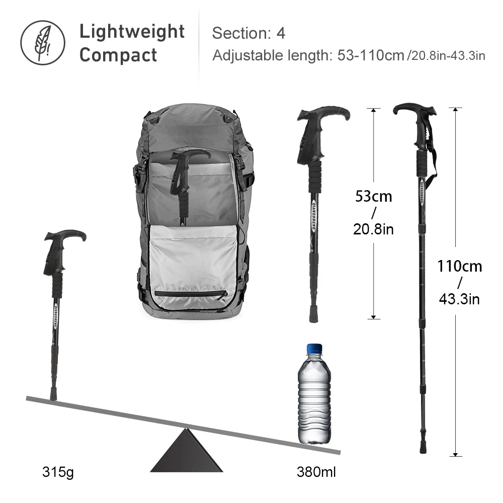 Składana kijka trekkingowa do  – Trekking Pole Carbon recenzja i cena