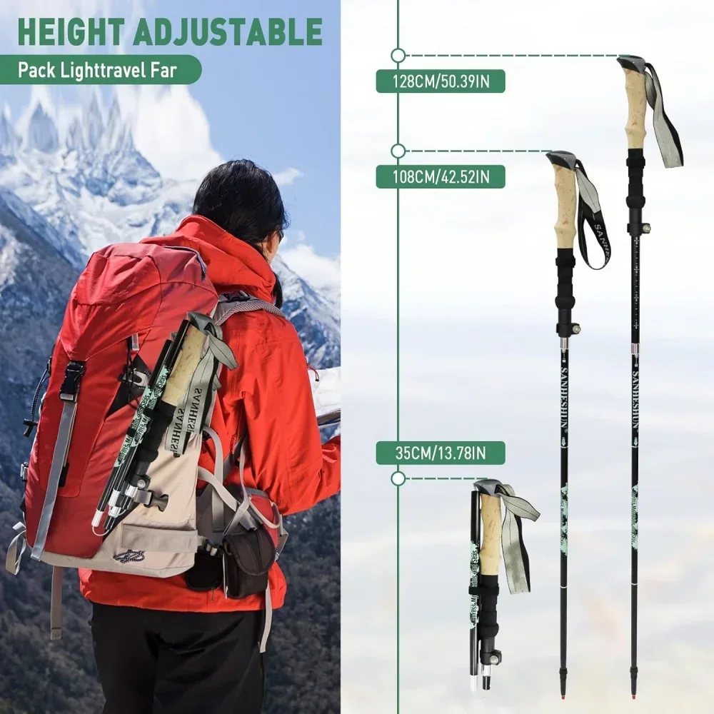 Zestaw 2 lekkich, składanych k – Trekking Pole Carbon recenzja i cena