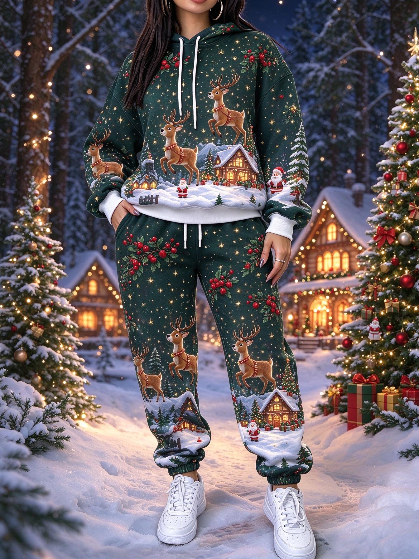 Damski świąteczny dres składaj – Joggers Pants recenzja i cena