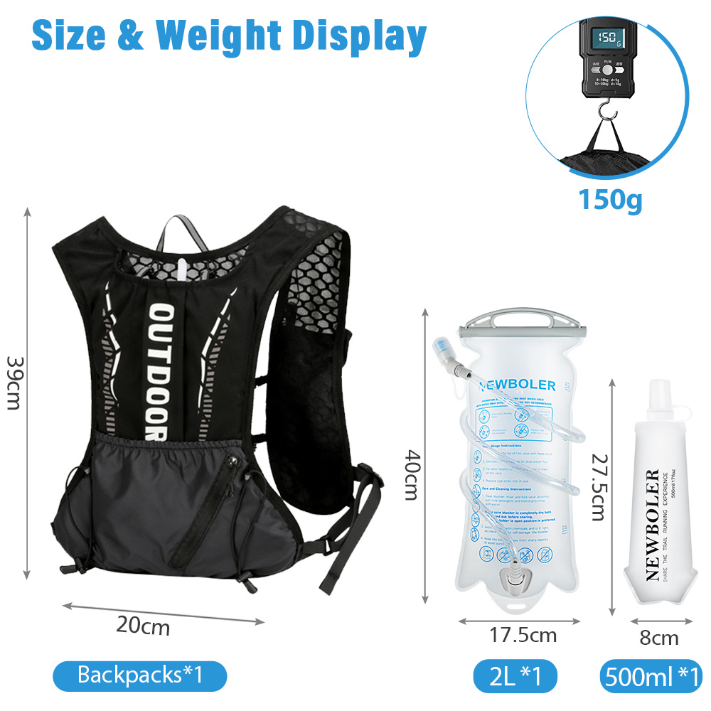 NEWBOLER Plecak do biegania na – Hydration Vest recenzja i cena